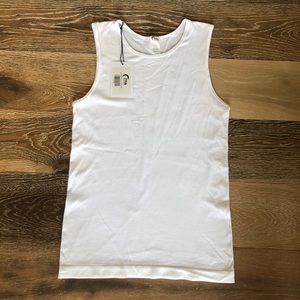 Zyia White Parallel Tank NWT Medium